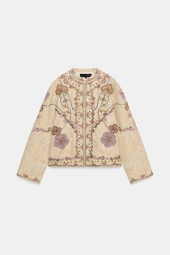 VESTE BRODÉE ZW COLLECTION - Multicolore de Zara - Image 6