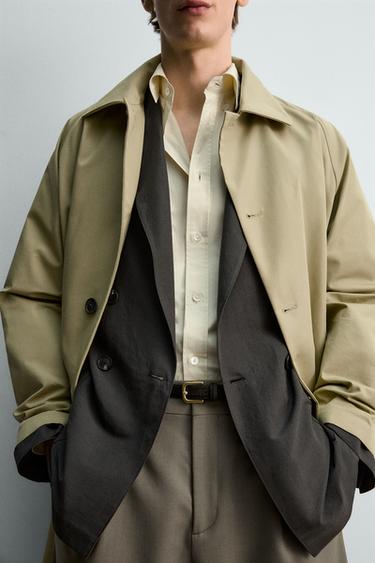 TRENCH COUPE DÉCONTRACTÉE - Sable de Zara - Image 4