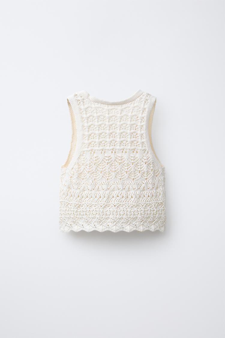 CROCHET KNIT VEST