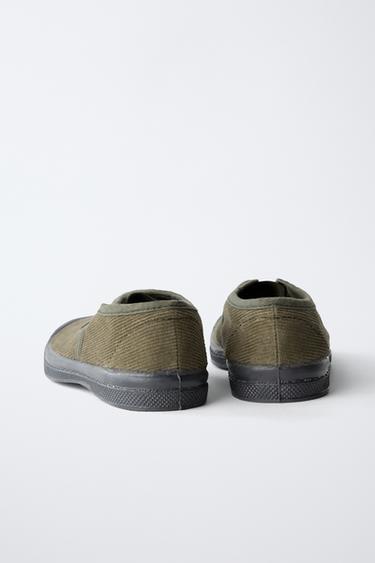 BENSIMON ® X ZARA CORDUROY SNEAKERS - Khaki Green by Zara - Image 4
