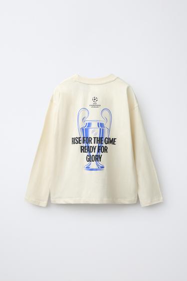 UEFA CHAMPIONS LEAGUE® PRINT T-SHIRT — Ecru 2