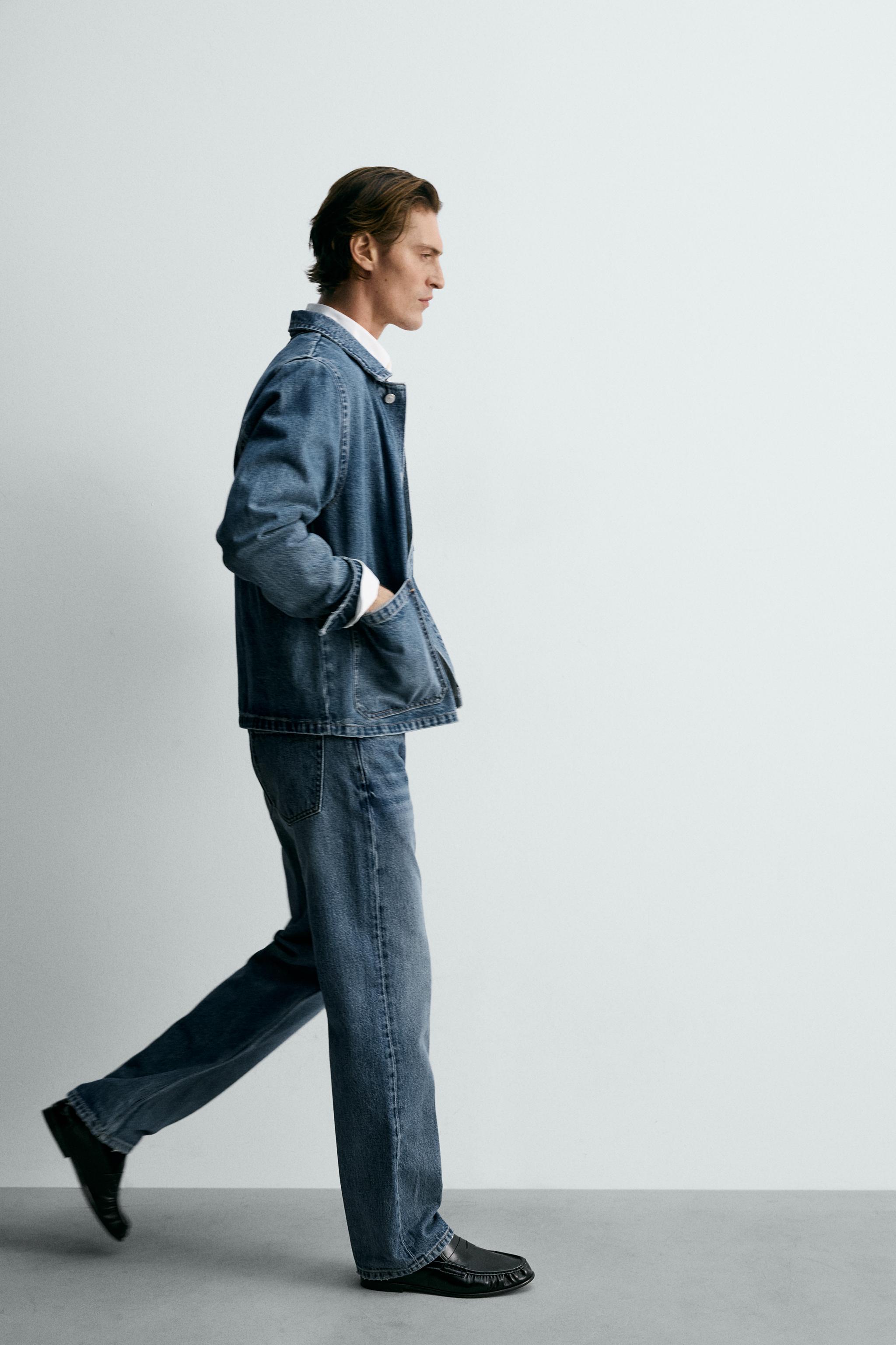 RELAXED FIT DENIM JACKET WITH POCKETS