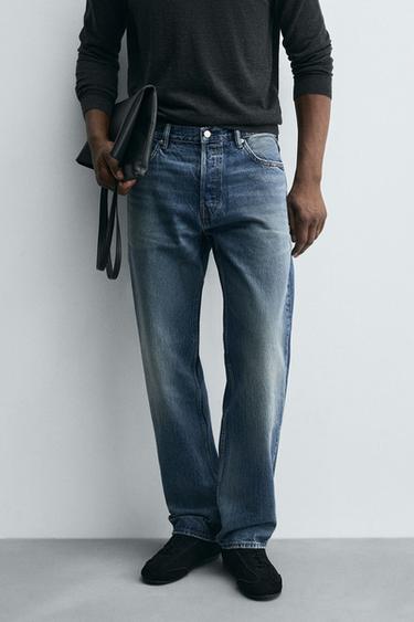 Zaras JEANS STRAIGHT FIT - Blå