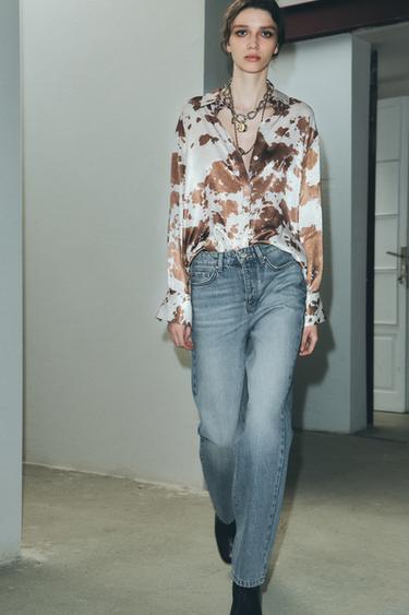 CAMISA ESTAMPADO ANIMAL - Marrón / Crudo de Zara