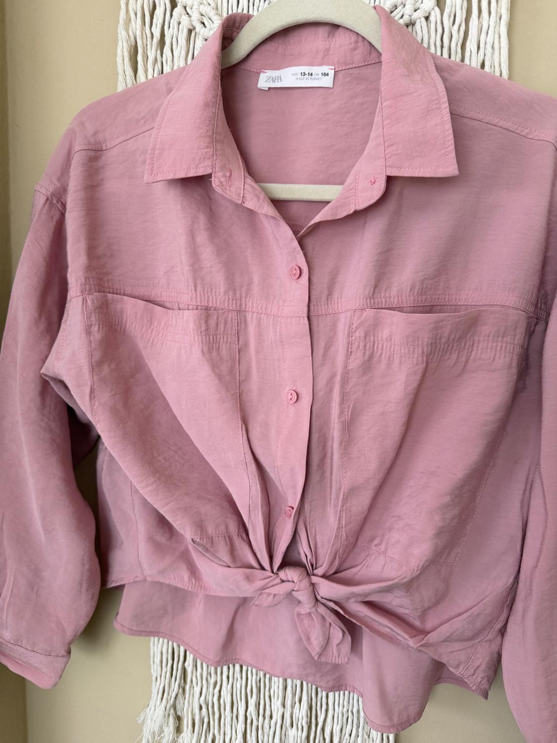 FLOWY KNOTTED SHIRT - Image 2
