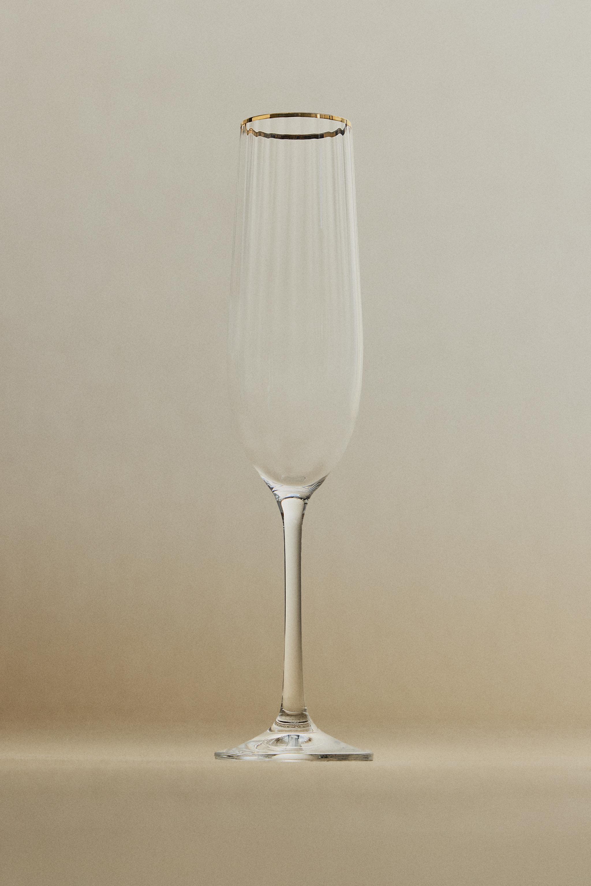 FLÛTE EN VERRE LIGNES NOËL