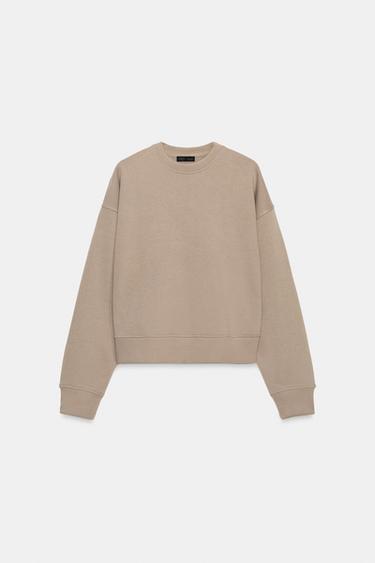 SUDADERA BÁSICA - Visón de Zara