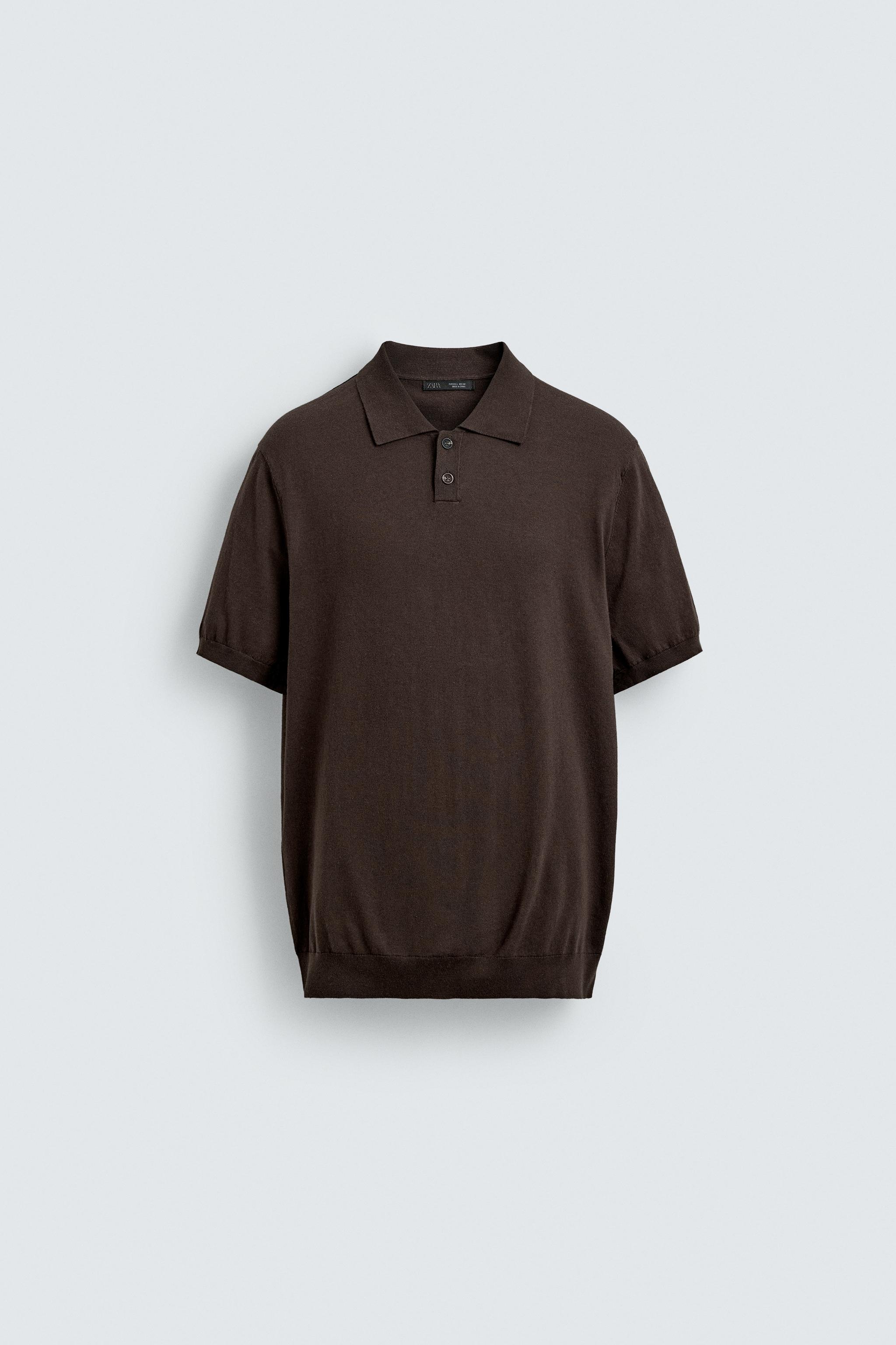 POLO REGULAR FIT EN COTON ET LIN
