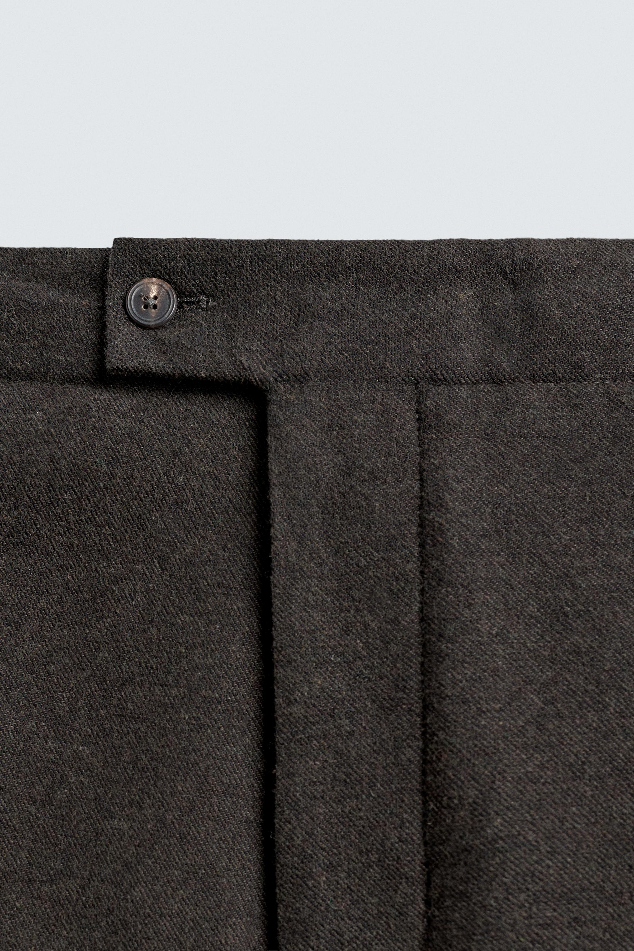 REGULAR FIT FLANNEL PANTS