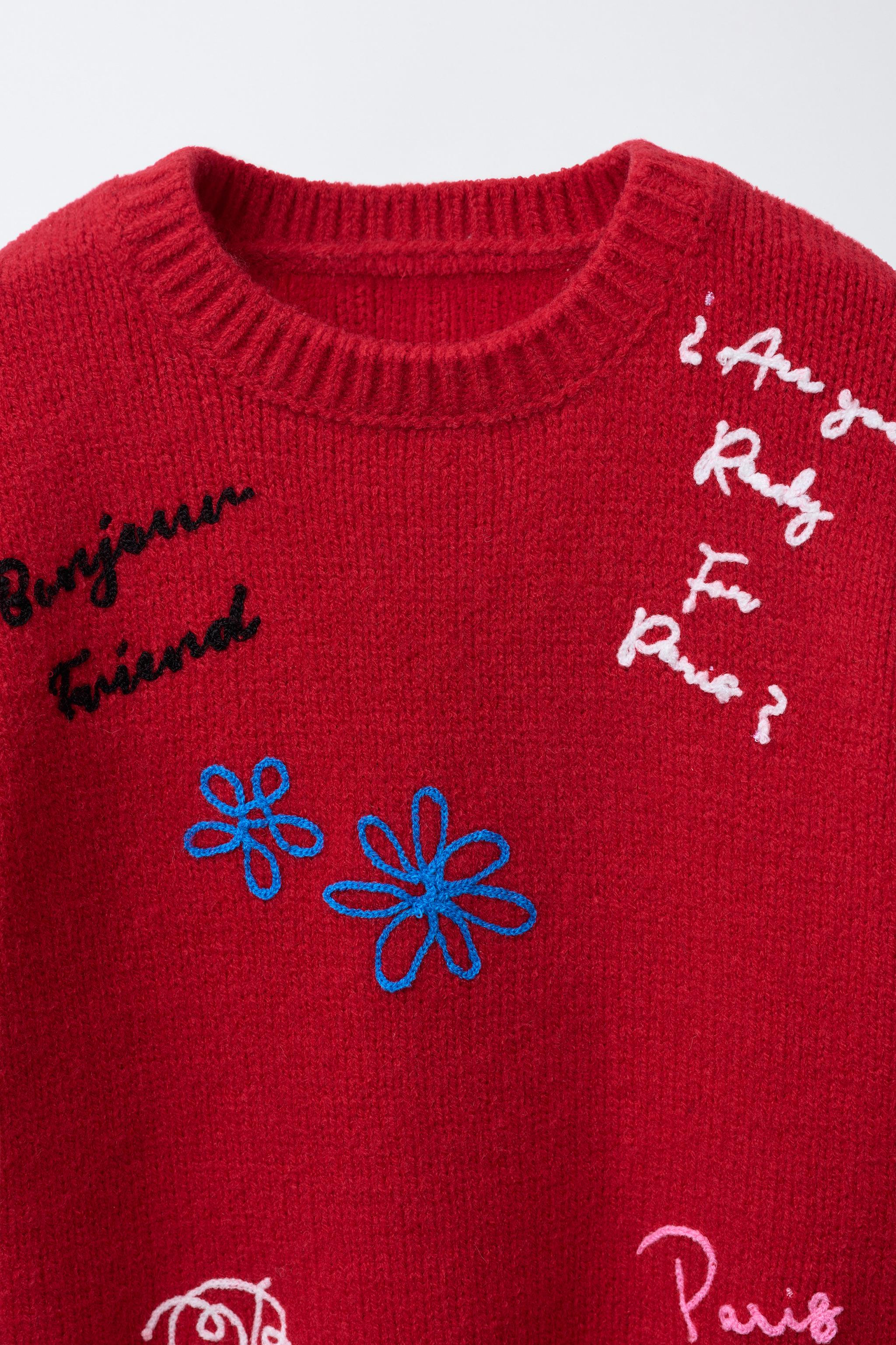 EMBROIDERED KNIT JUMPER