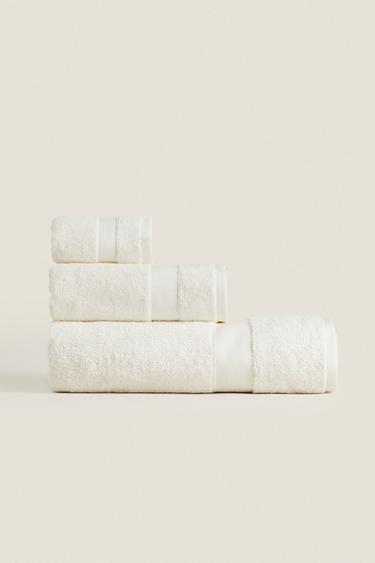 PREMIUM COTTON BATH TOWEL (600 GXM²) - Ivory by Zara