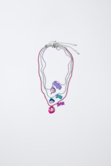PACK OF THREE KPOP DEMON HUNTERS™ NETFLIX © NECKLACES - 140 by Zara
