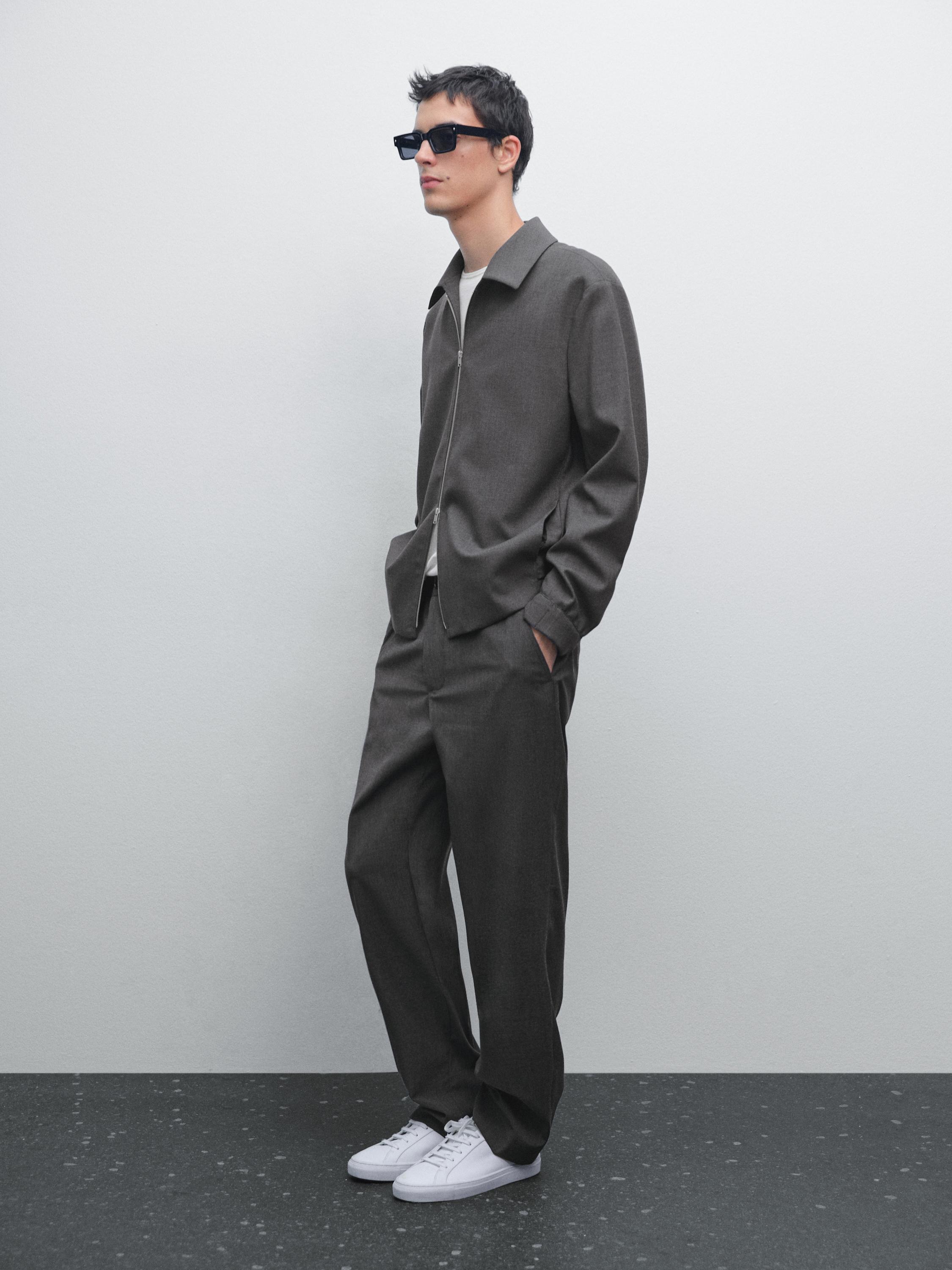 Blouson laine total look
