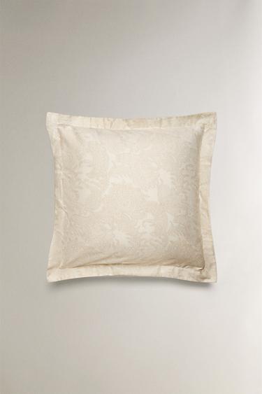 PAISLEY PRINT SATEEN PILLOWCASE - Ecru by Zara - Image 2