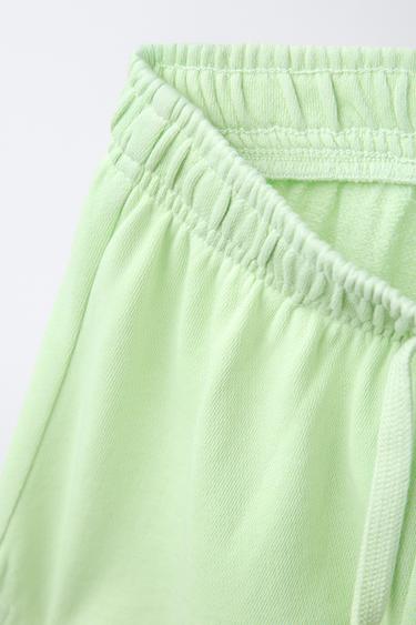 SLOGAN SWEATSHIRT AND BERMUDA SHORTS SET - Green by Zara - Image 6