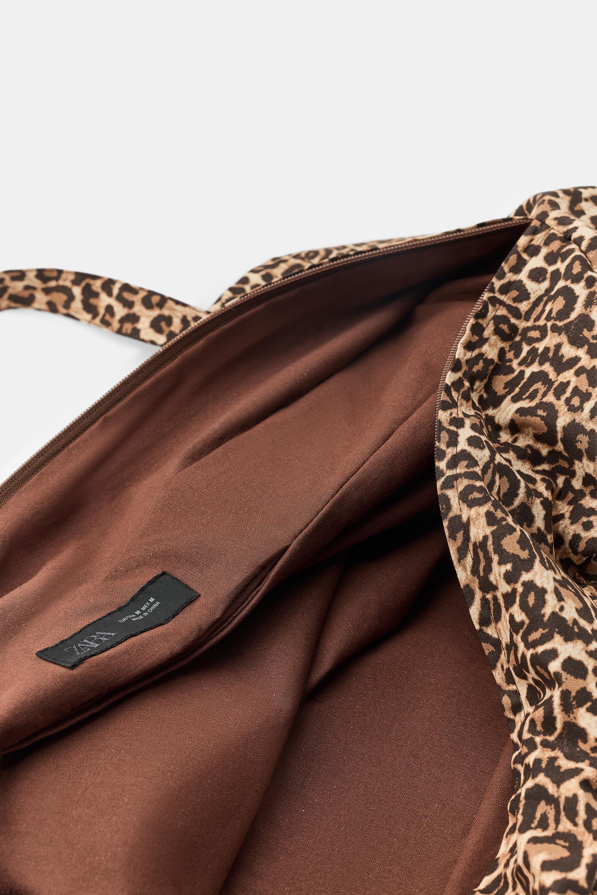 ANIMAL PRINT MAXI COTTON BAG