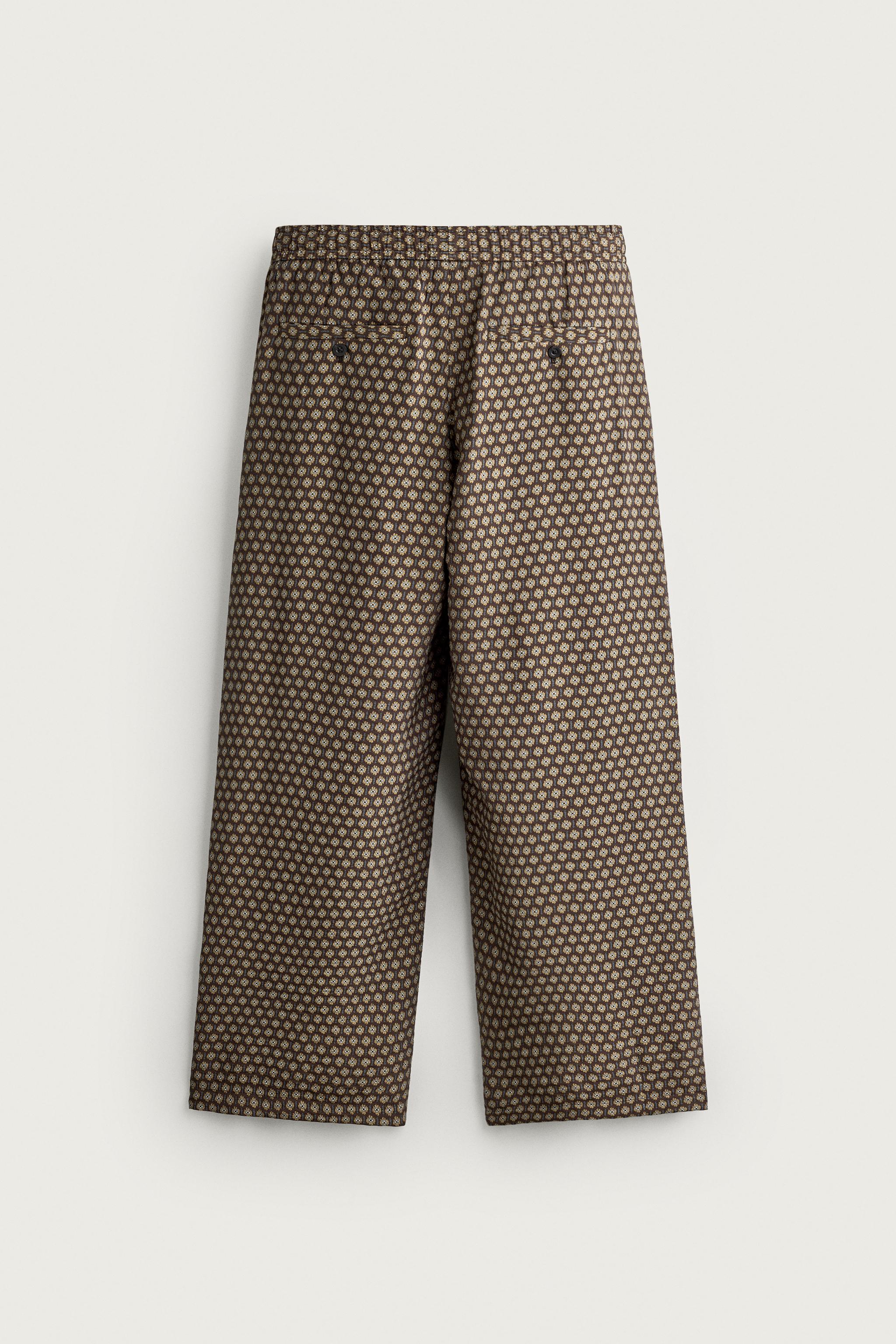 Мужские брюки Zara PRINTED JOGGER WAIST PANTS — фото 7