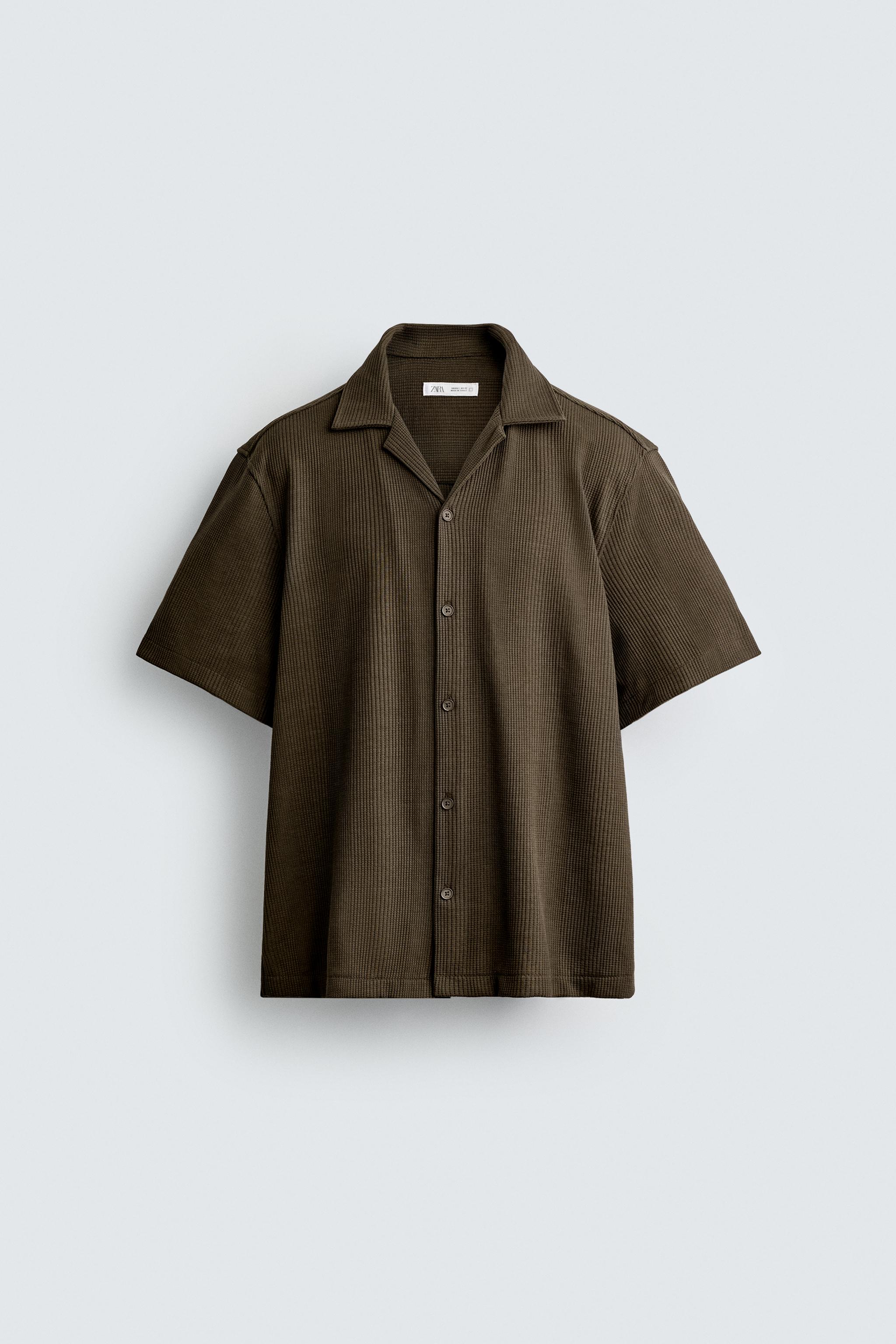 TEXTURED REGULAR FIT SHIRT