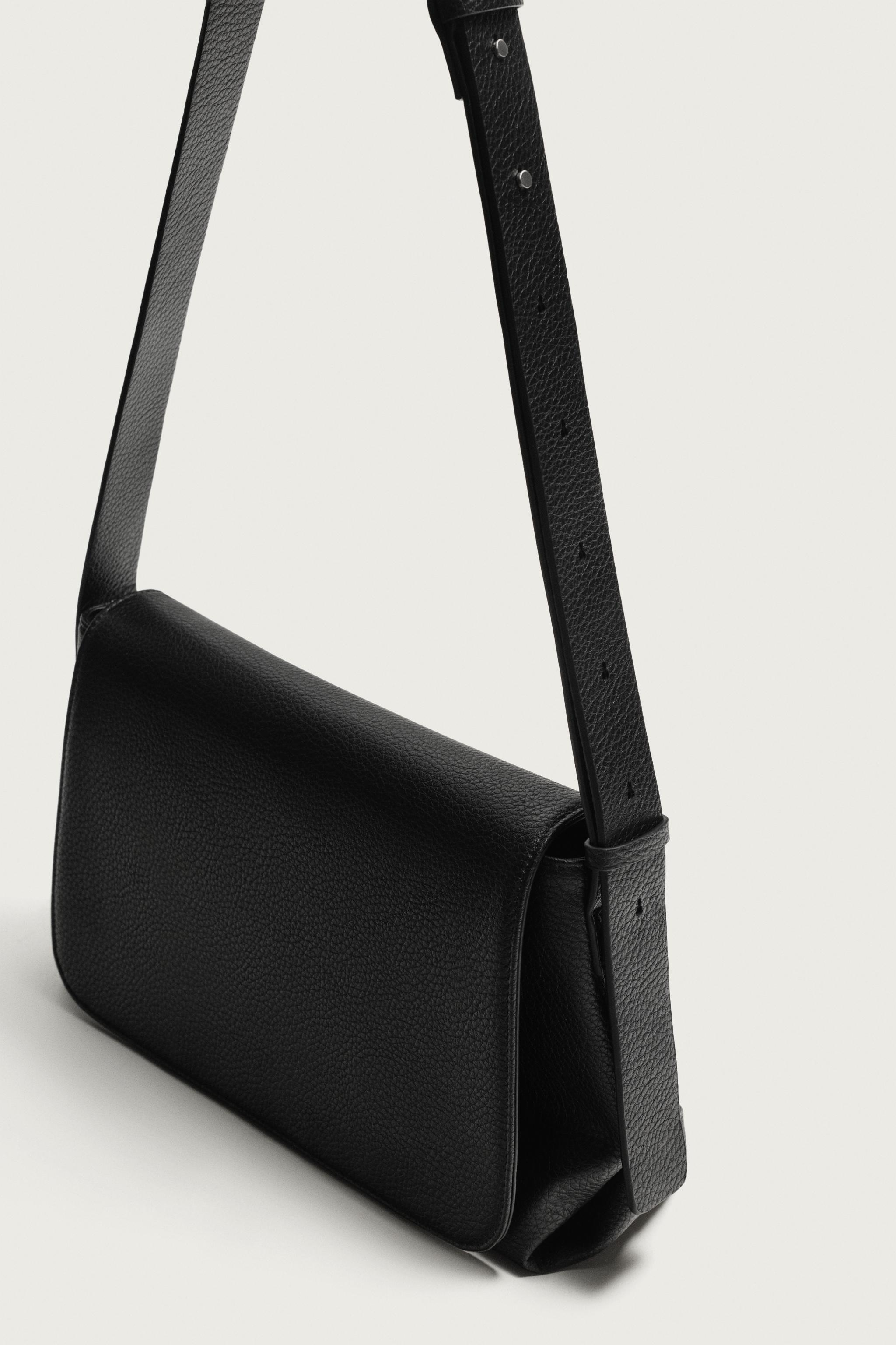 フラップ クロスボディバッグ - ブラック | ZARA Japan / 日本
