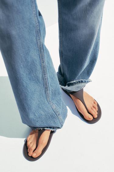 RUBBERISED SANDALS - Brown by Zara - Image 0