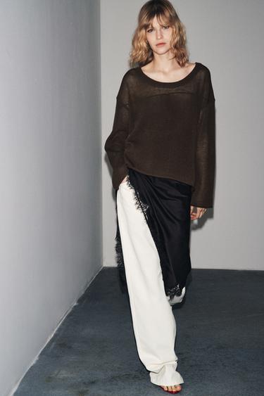 RUSTIC KNIT SWEATER - Brown by Zara