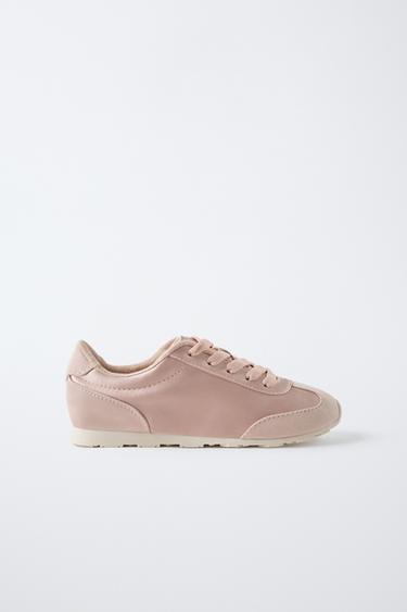 SATEEN TRAINERS - Pink by Zara - Image 0