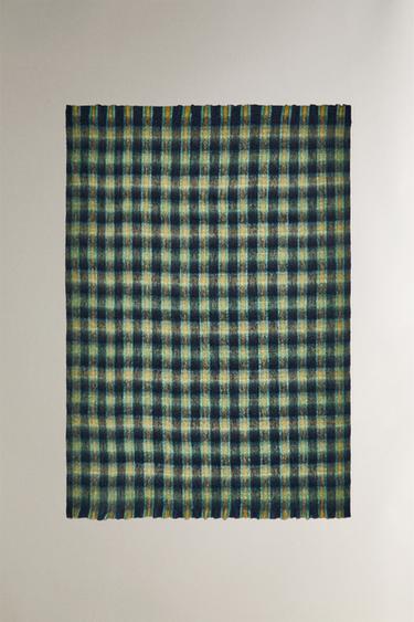 SOFT CHECK THROW - أصفر الخاص بـ Zara