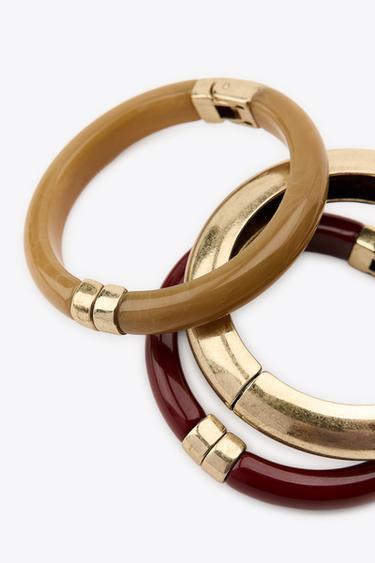 PACK OF 3 RESIN BRACELETS - Multicoloured by Zara - Image 3
