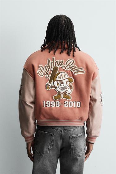 BLOUSON BOMBER MATELASSÉ À PIÈCES - Rose pastel de Zara - Image 2