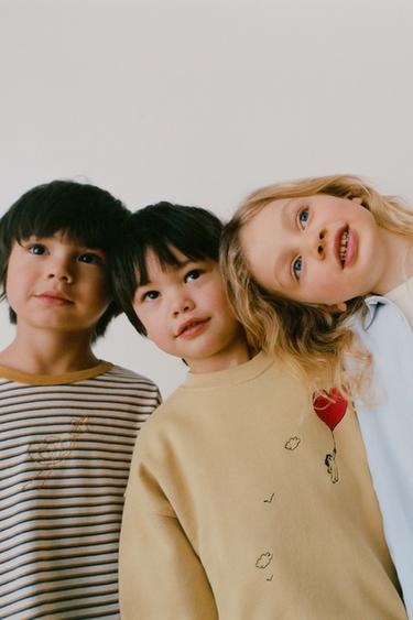 FELPA RICAMI DISEGNI ORFAYO © - Marrone chiaro di Zara