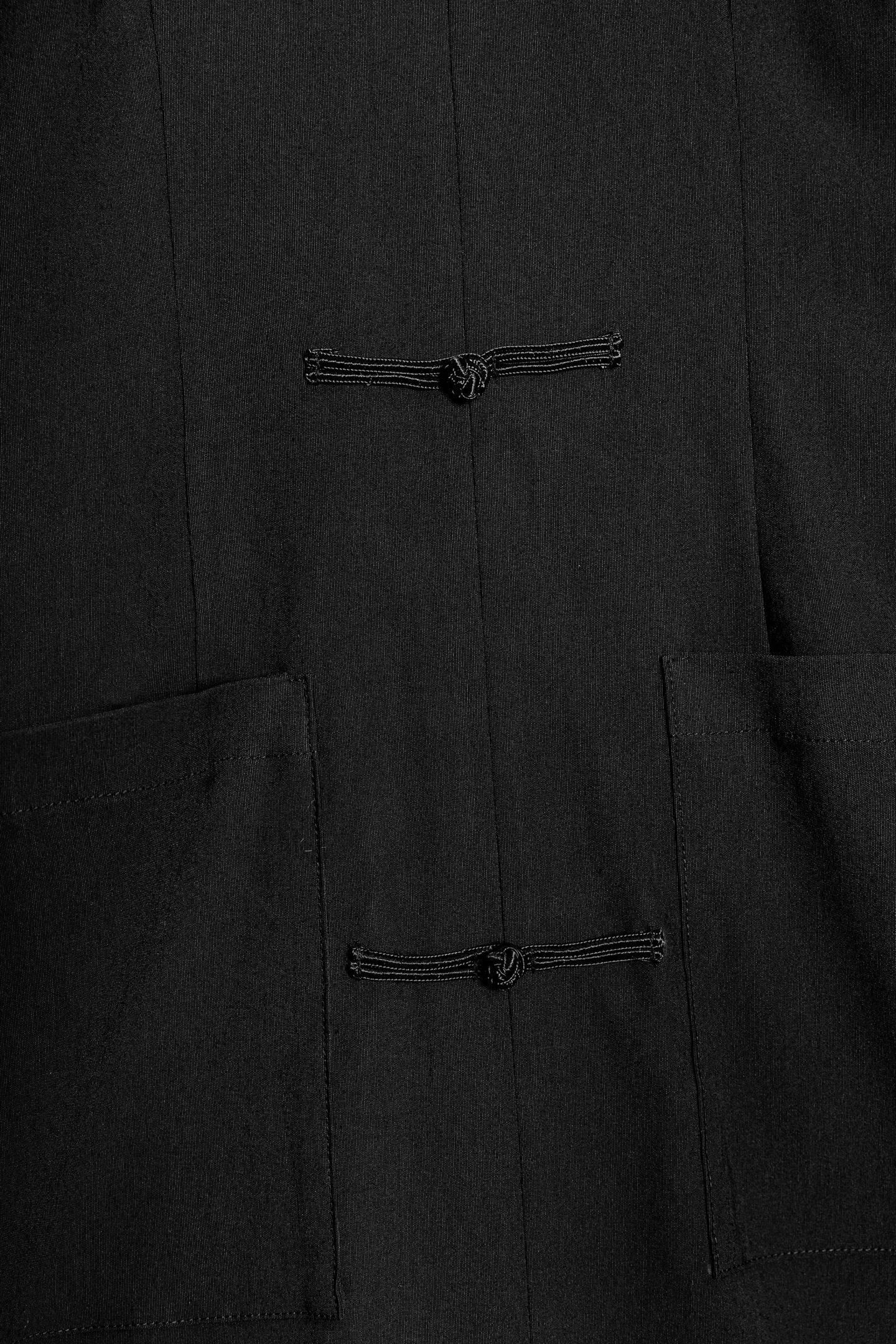 Женское платье Zara Frog Fastening Mini, цвет: Чёрный — фото 8