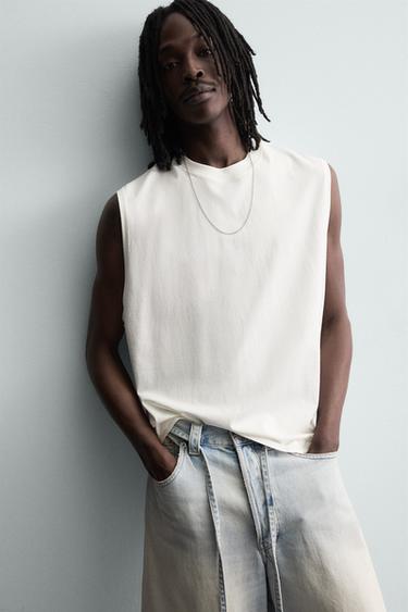 FADED TANK TOP - White by Zara - Image 5