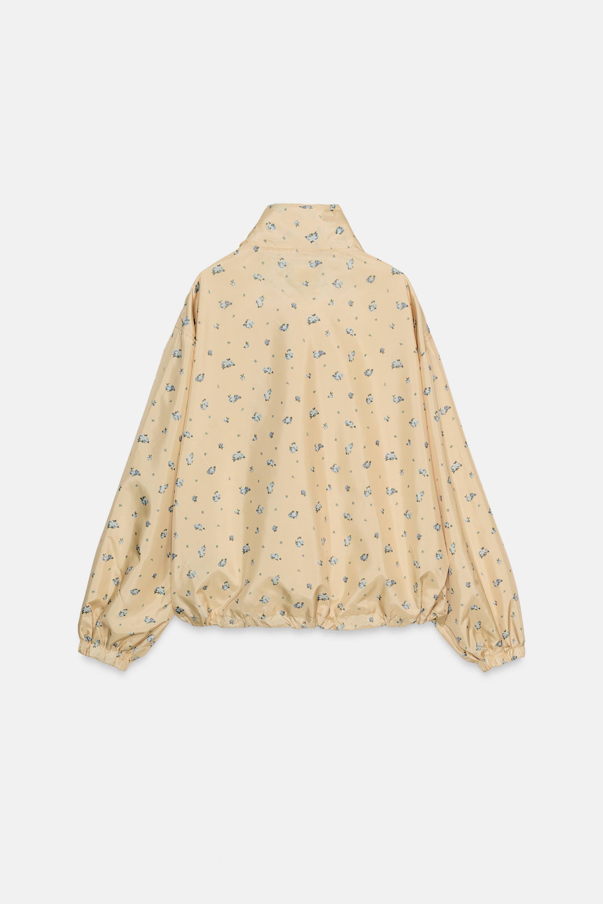 フラワープリントジャケット - パステルイエロー | ZARA Japan / 日本