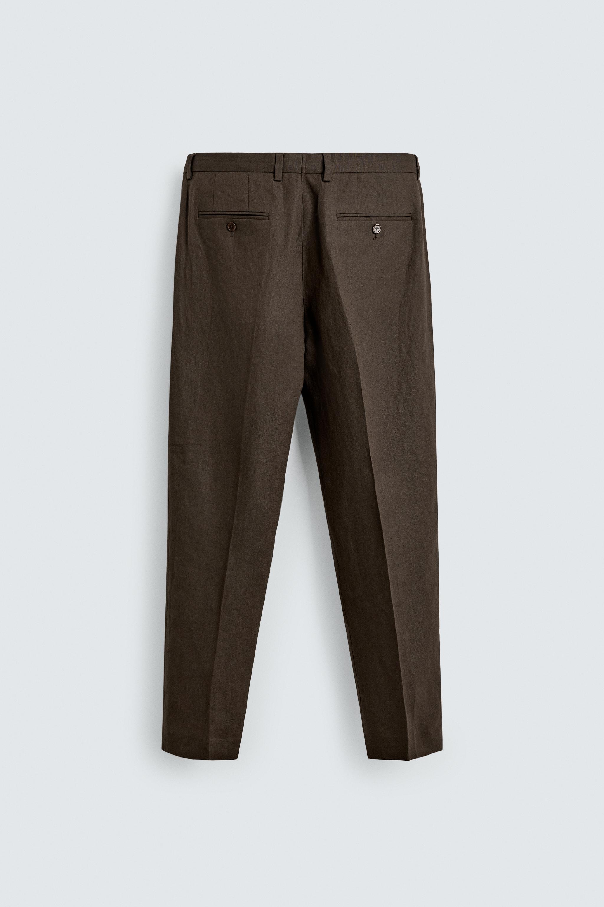 100% LINEN SUIT PANTS