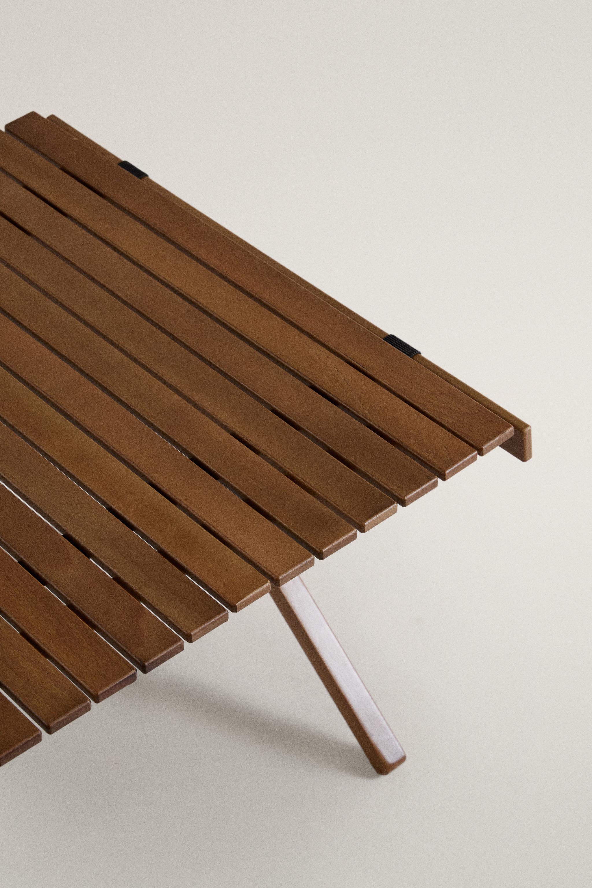 FOLDABLE BEECH WOOD CAMPING TABLE - Brown | ZARA United States