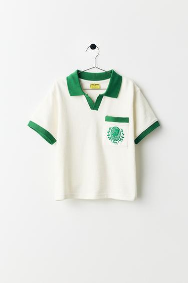 PENN © EMBROIDERED POLO SHIRT - Ecru by Zara