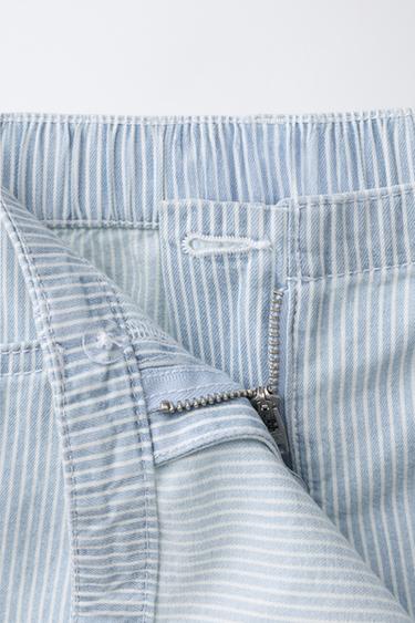 JUPE-SHORT À RAYURES - rayures de Zara - Image 2
