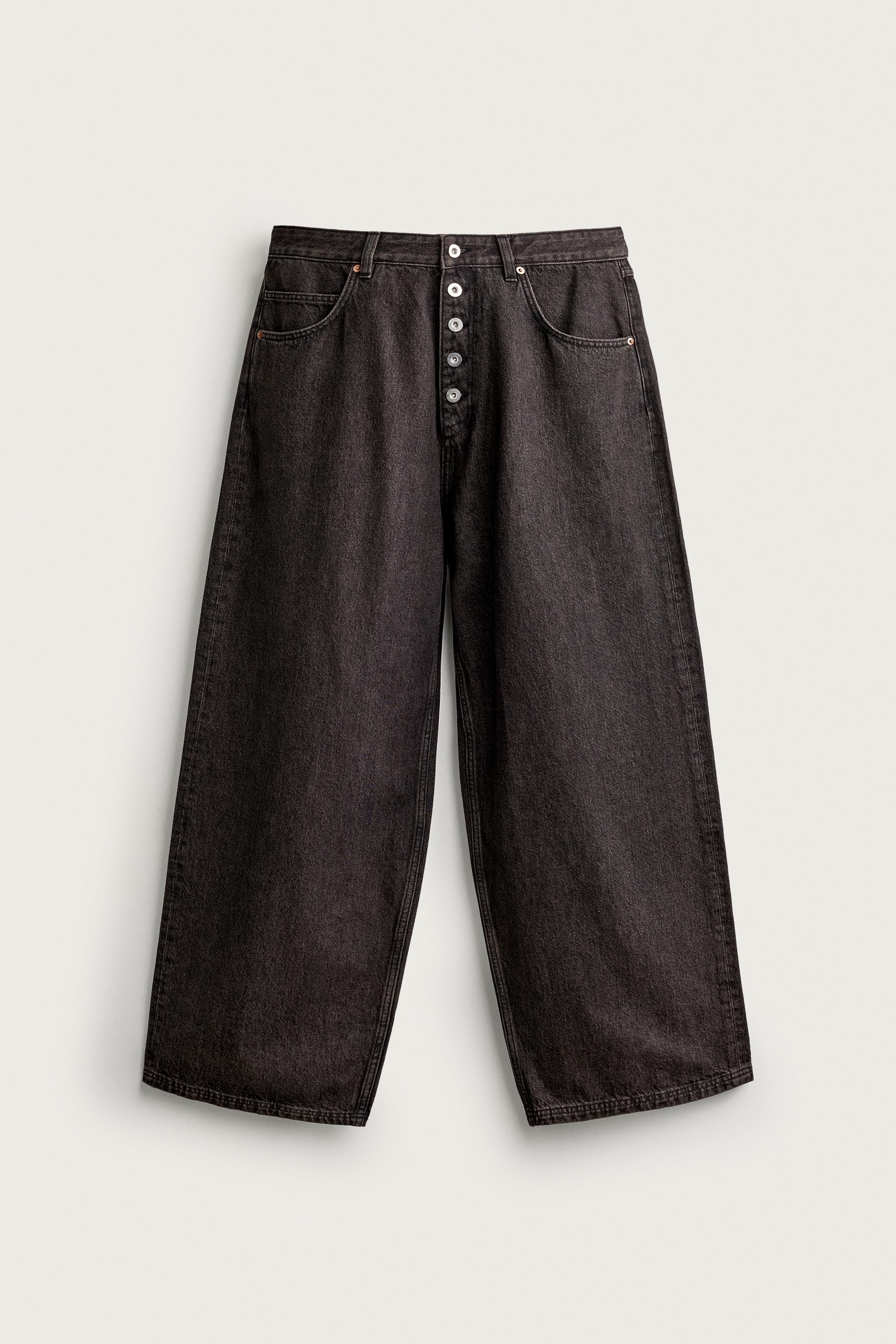 JEANS BAGGY FIT À BOUTONNAGE