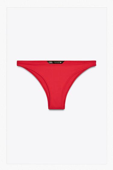 PLAIN BIKINI BOTTOMS - Red by Zara