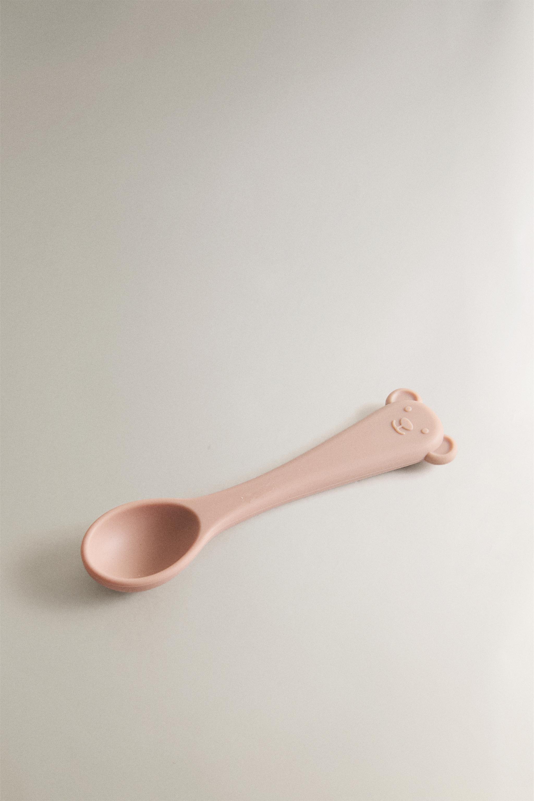 KIDS' SILICONE SPOON — Pink