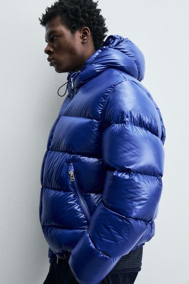 100% FEATHER WATER-REPELLENT PUFFER JACKET - Electric blue by Zara - Image 5