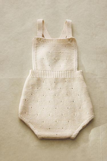 SALOPETTE ENFANT TRICOT - Beige clair de Zara - Image 5