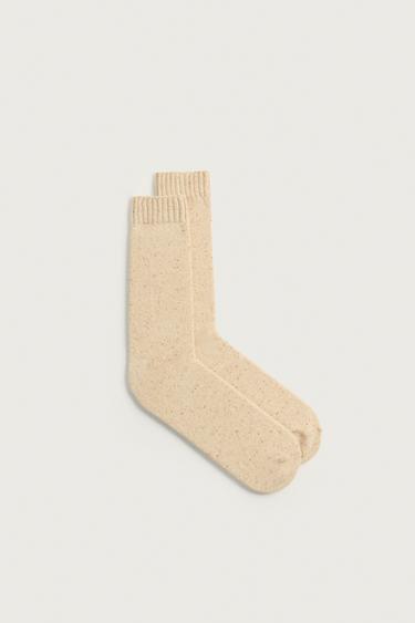 CALCETINES ESTRUCTURA BOTONATO - Crudo / Vigoré de Zara