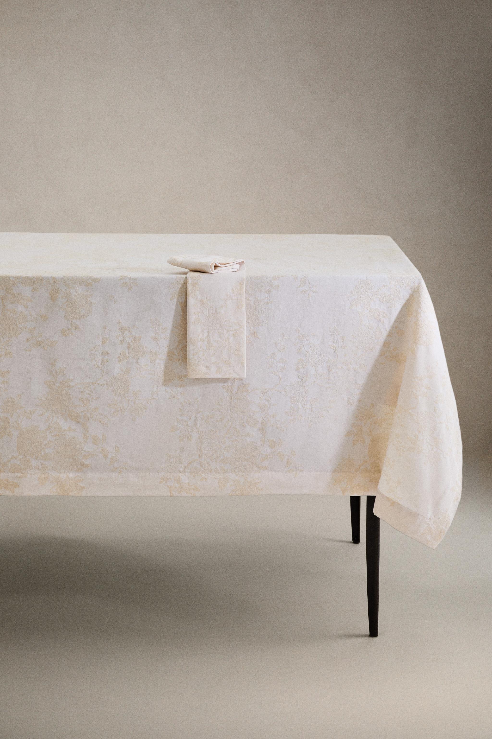 ZARA テーブルクロス ポルトガル製コットン　170×250cm 2025年最新】zara テーブルクロスの人気アイテム - メルカリ ZARAHOME