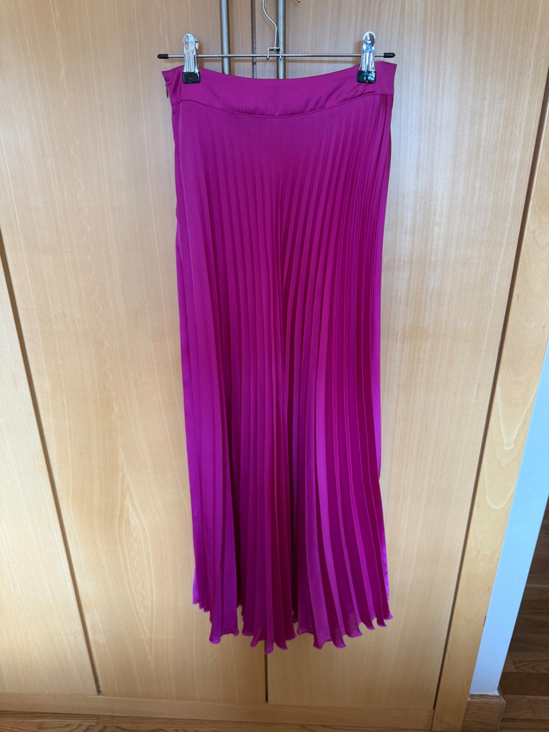 SATIN PLEATED SKIRT - Image 2