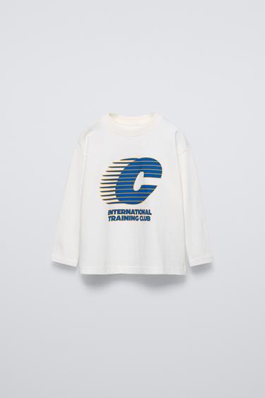 T-SHIRT IMPRIMÉ - Écru de Zara