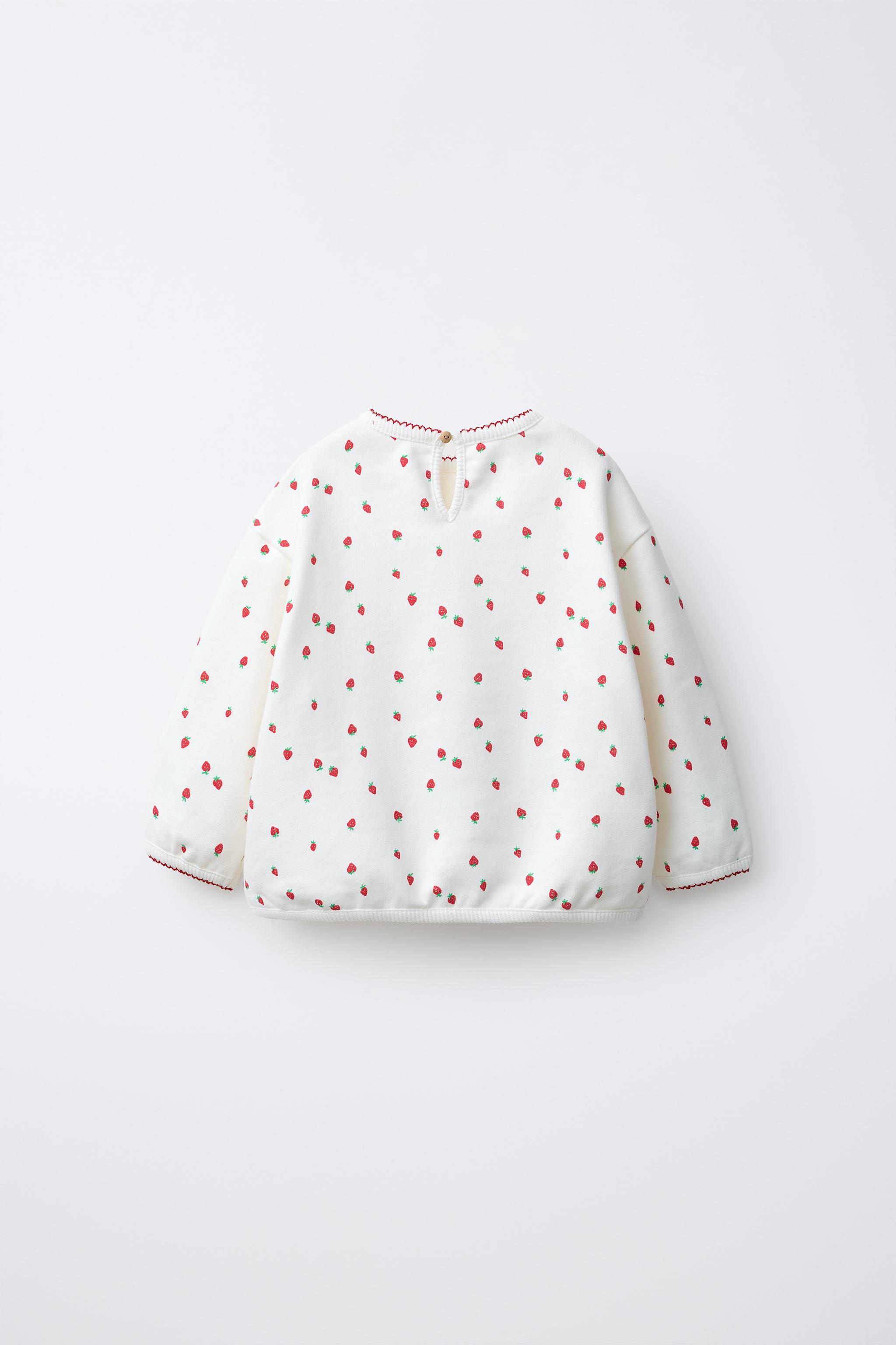 STRAWBERRY PRINT SWEATSHIRT