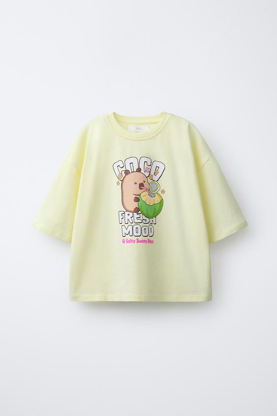 CAMISETA ESTAMPADO CAPIBARA CAPYFUN © - Lima de Zara - Imagen 0