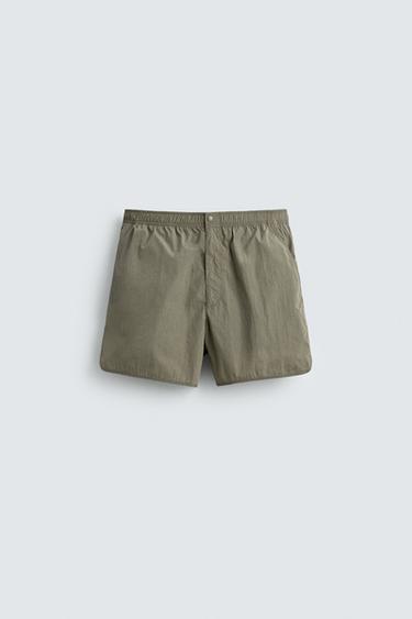 숏 하이테크 버뮤다 팬츠 - Zara의 그레이 블루 - 이미지 0