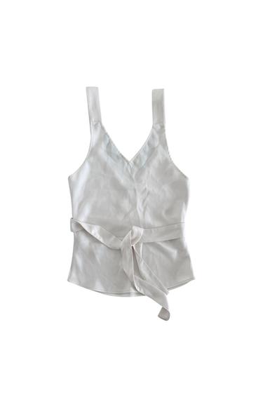 VEST WITH BELT DETAIL